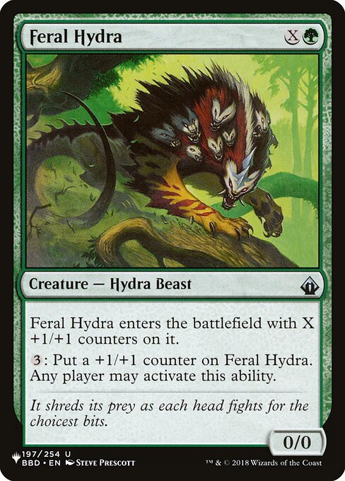 Feral Hydra highlighted card art