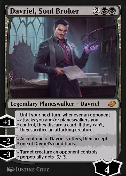 Davriel, Soul Broker highlighted card art