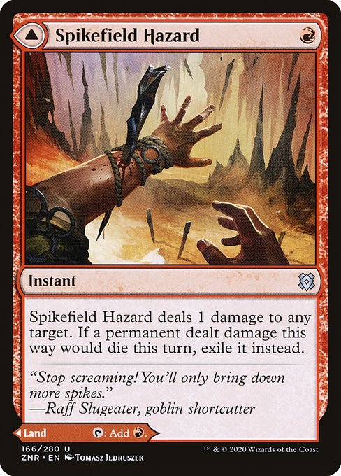 Spikefield Hazard // Spikefield Cave from Zendikar Rising