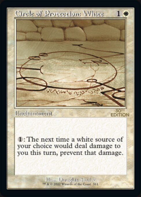 Circle of Protection: White highlighted card art