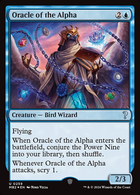 Oracle of the Alpha highlighted card art