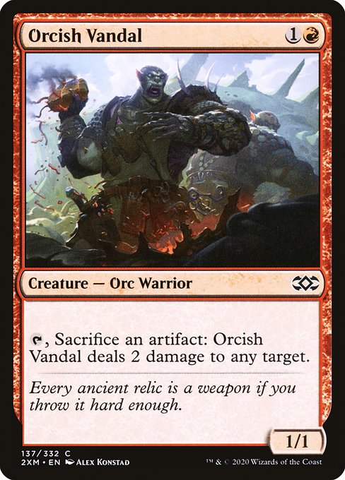 Orcish Vandal highlighted card art