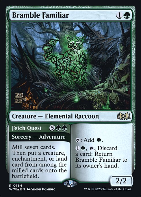Bramble Familiar // Fetch Quest from Wilds of Eldraine Promos