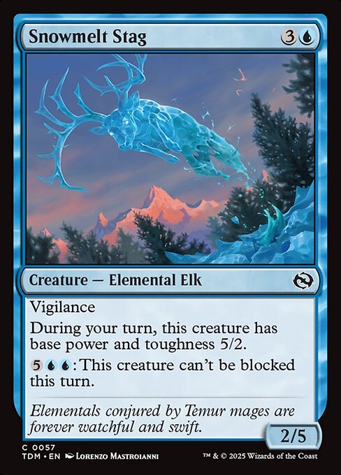 Snowmelt Stag highlighted card art