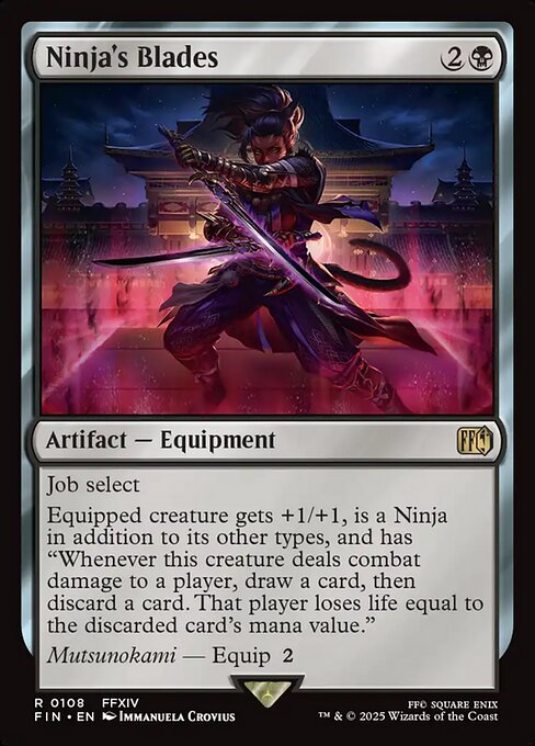 Ninja's Blades highlighted card art