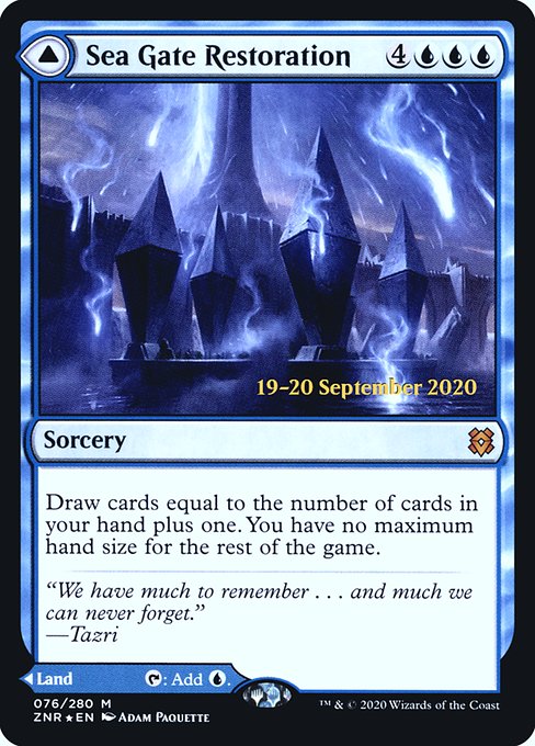 Sea Gate Restoration // Sea Gate, Reborn from Zendikar Rising Promos