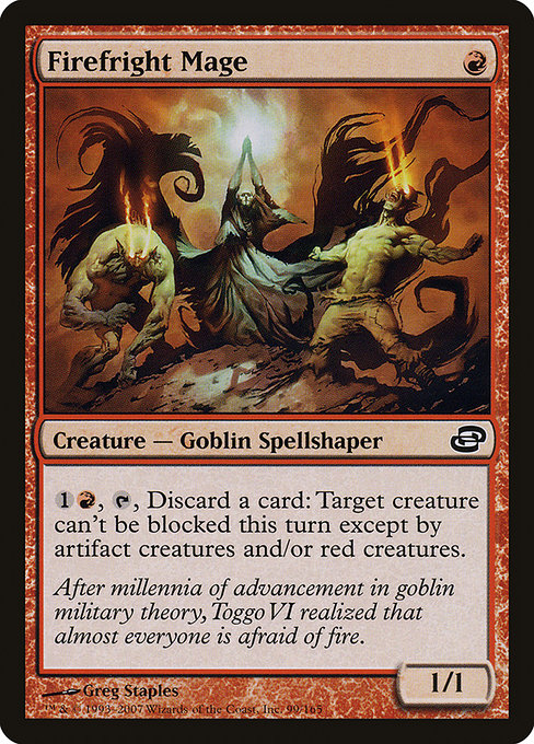 Firefright Mage highlighted card art