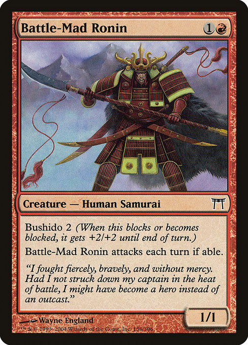 Battle-Mad Ronin highlighted card art