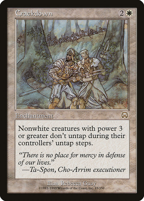 Crackdown from Mercadian Masques