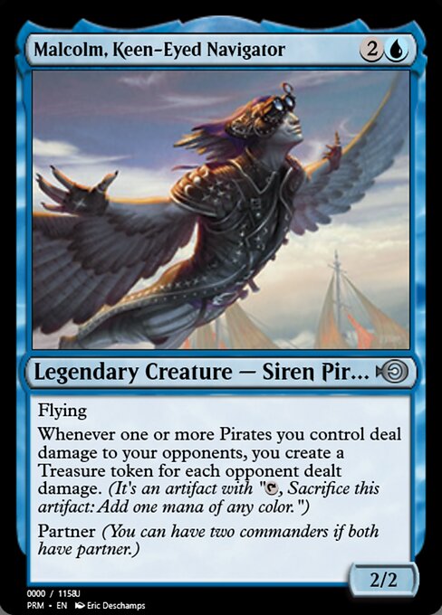 Malcolm, Keen-Eyed Navigator from Magic Online Promos