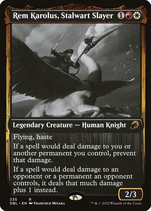 Rem Karolus, Stalwart Slayer highlighted card art