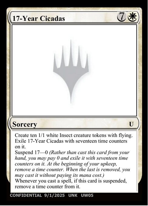 17-Year Cicadas highlighted card art