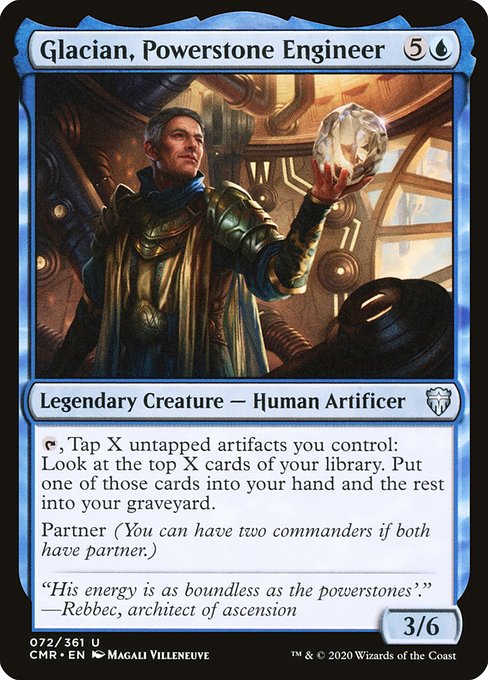 Glacian, Powerstone Engineer from Commander Legends
