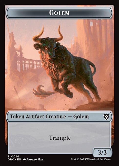 Golem highlighted card art