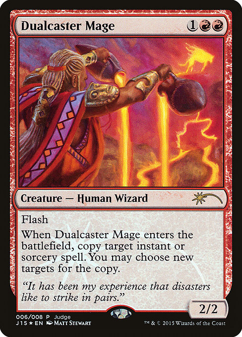 Dualcaster Mage from Judge Gift Cards 2015
