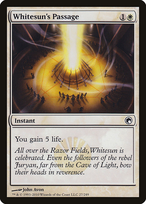 Whitesun's Passage highlighted card art