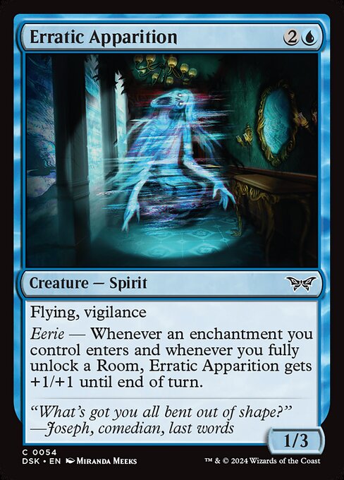 Erratic Apparition highlighted card art