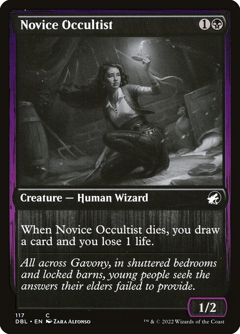 Novice Occultist highlighted card art
