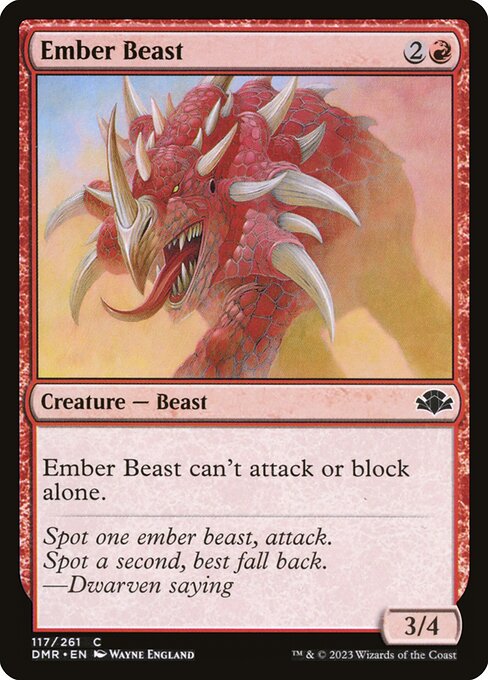 Ember Beast highlighted card art