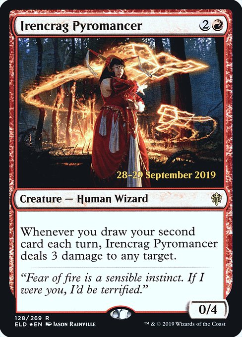 Irencrag Pyromancer from Throne of Eldraine Promos