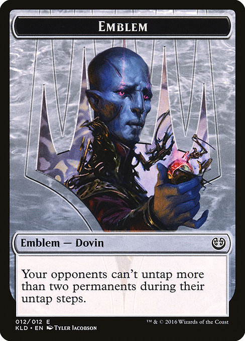 Dovin Baan Emblem highlighted card art