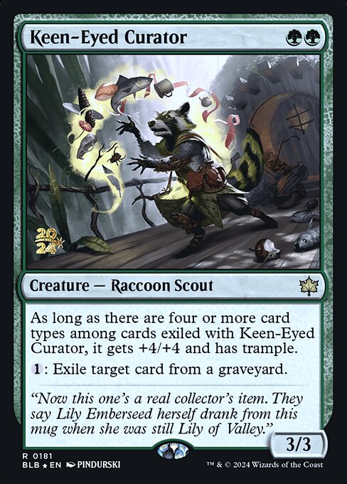 Keen-Eyed Curator from Bloomburrow Promos