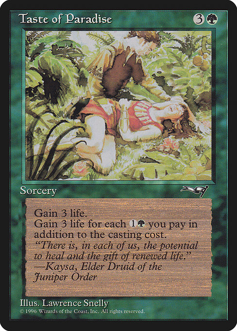 Taste of Paradise highlighted card art
