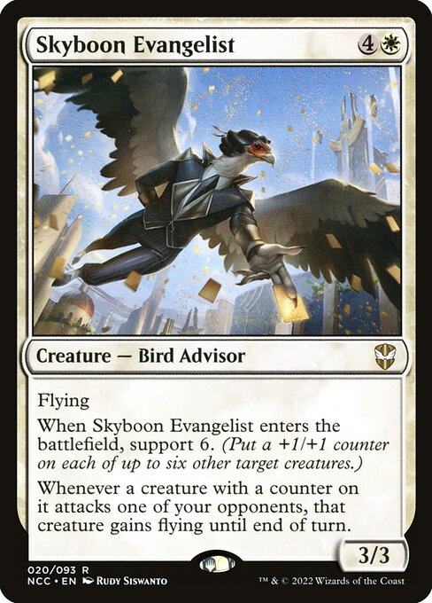 Skyboon Evangelist from New Capenna Commander