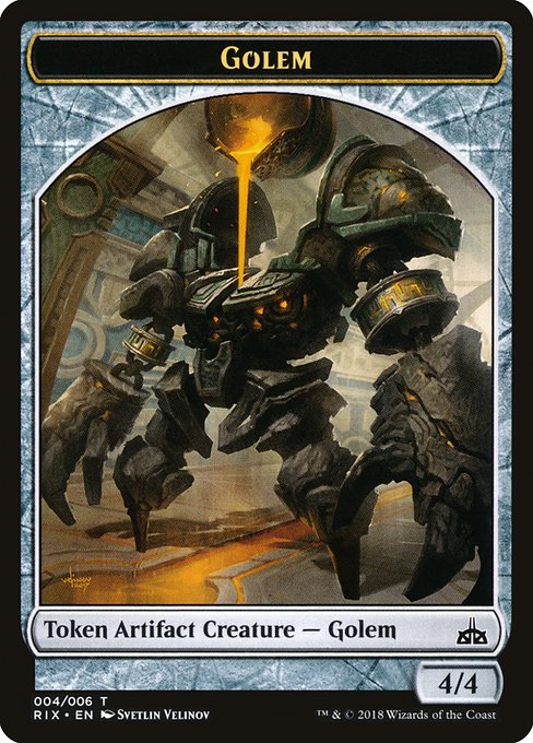 Golem highlighted card art