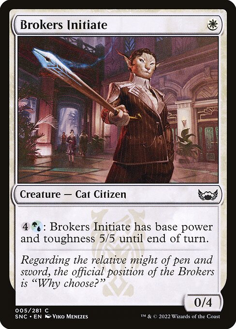 Brokers Initiate highlighted card art