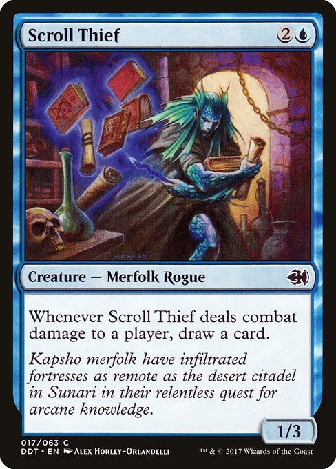 Scroll Thief from Duel Decks: Merfolk vs. Goblins