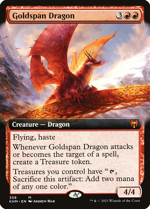 Goldspan Dragon from Kaldheim