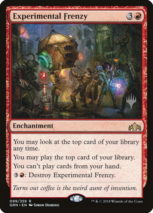 Experimental Frenzy from Guilds of Ravnica Promos
