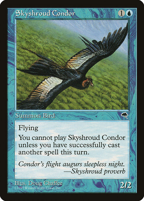 Skyshroud Condor highlighted card art