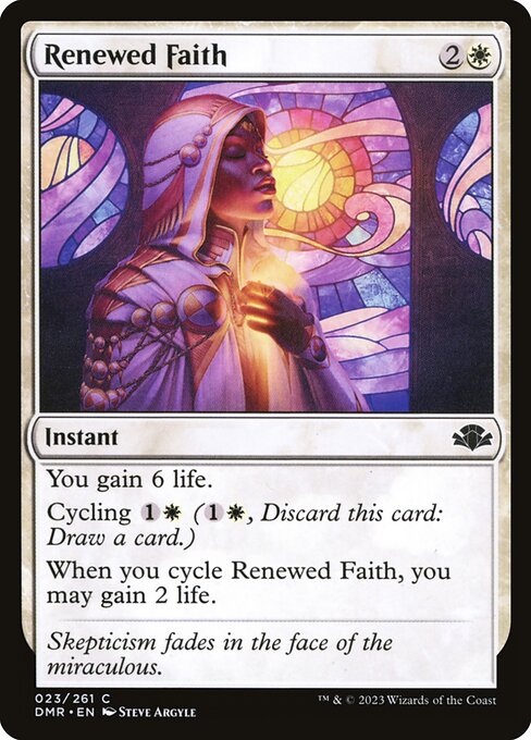 Renewed Faith highlighted card art