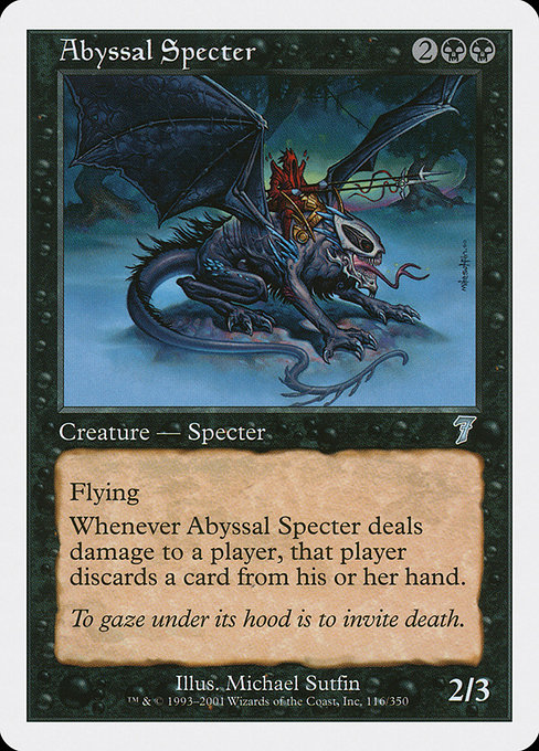 Abyssal Specter from Seventh Edition
