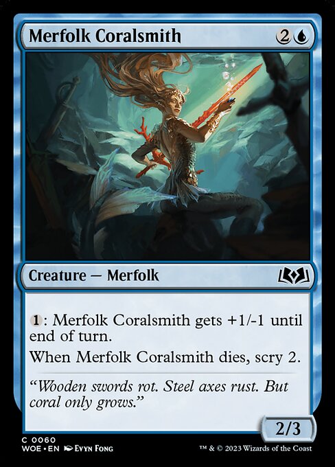 Merfolk Coralsmith highlighted card art