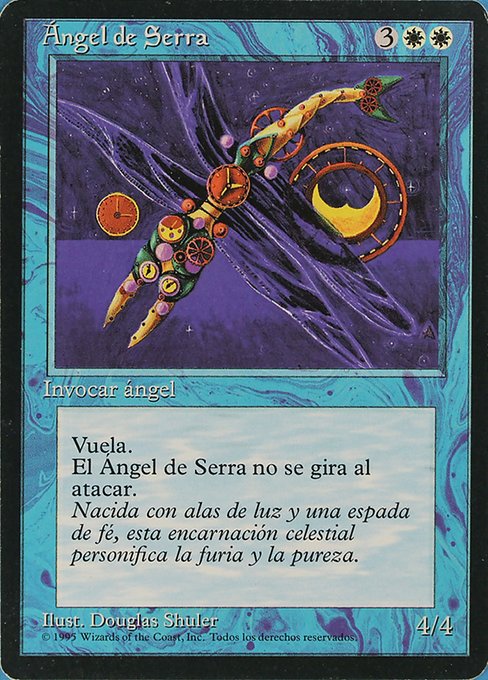 Serra Angel from Fourth Edition Foreign Black Border