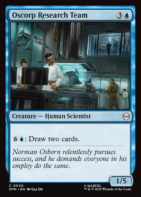 Oscorp Research Team highlighted card art
