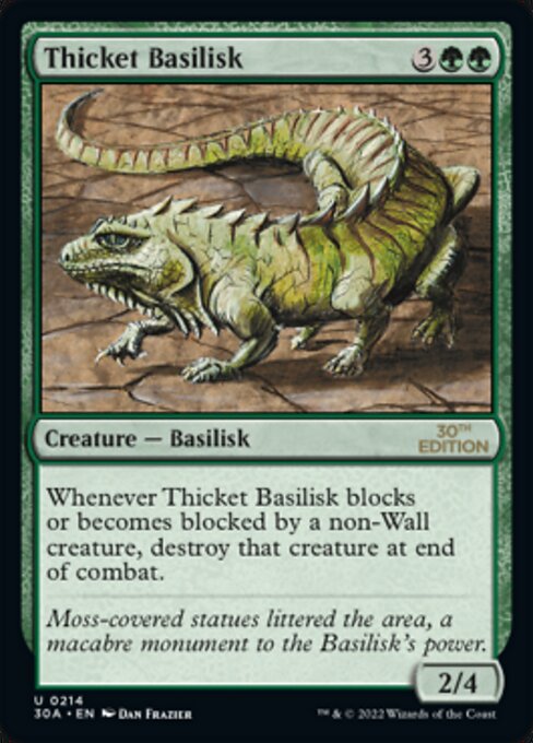 Thicket Basilisk highlighted card art