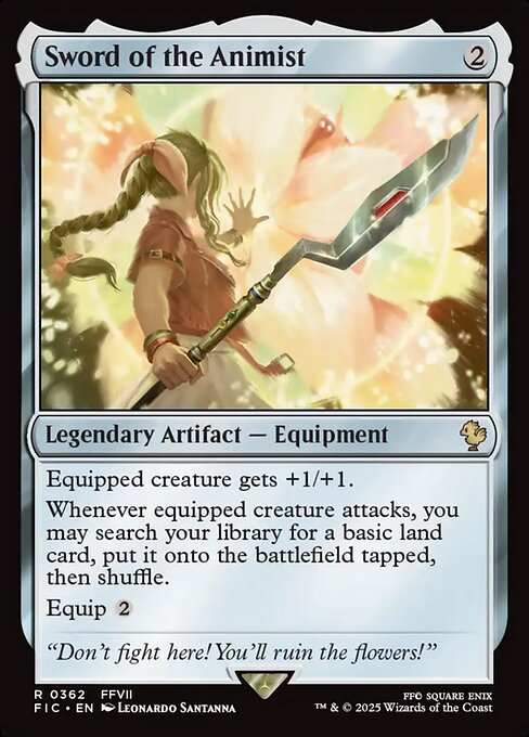 Sword of the Animist highlighted card art