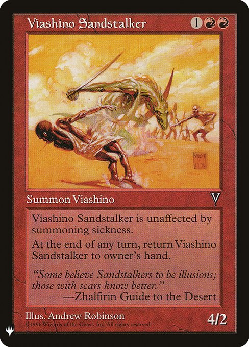 Viashino Sandstalker highlighted card art