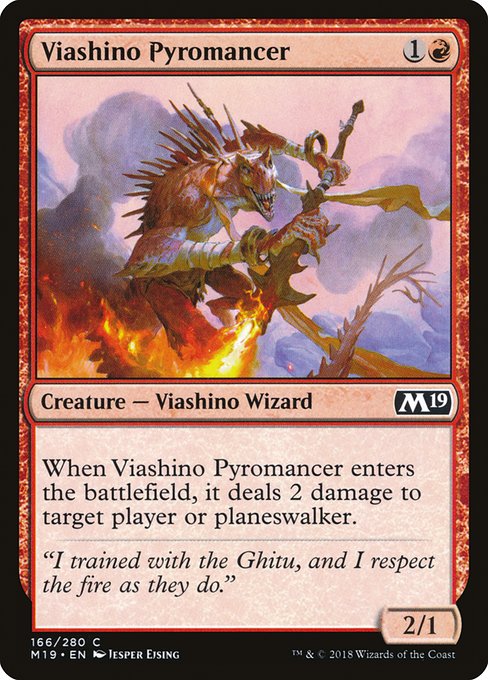 Viashino Pyromancer from Core Set 2019