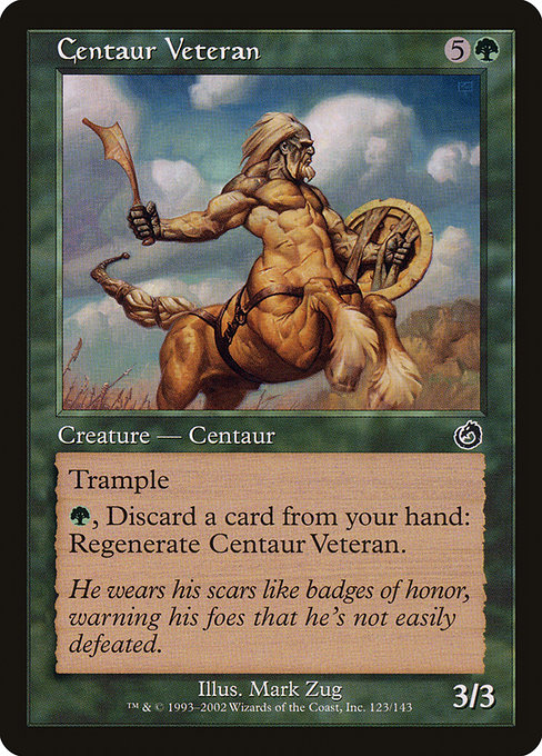 Centaur Veteran highlighted card art