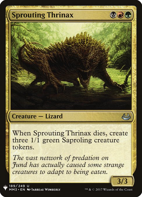 Sprouting Thrinax from The List