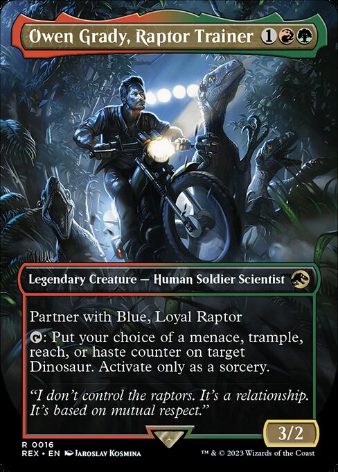 Owen Grady, Raptor Trainer highlighted card art