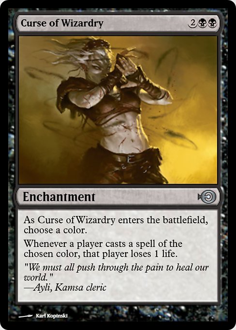 Curse of Wizardry highlighted card art