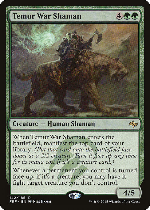 Temur War Shaman from Fate Reforged