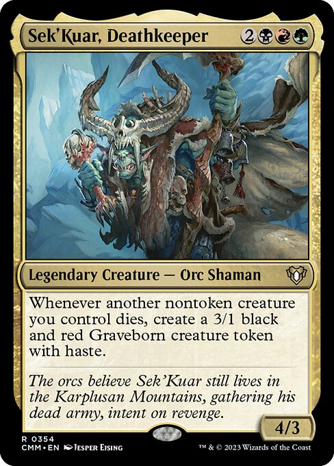 Sek'Kuar, Deathkeeper from Commander Masters