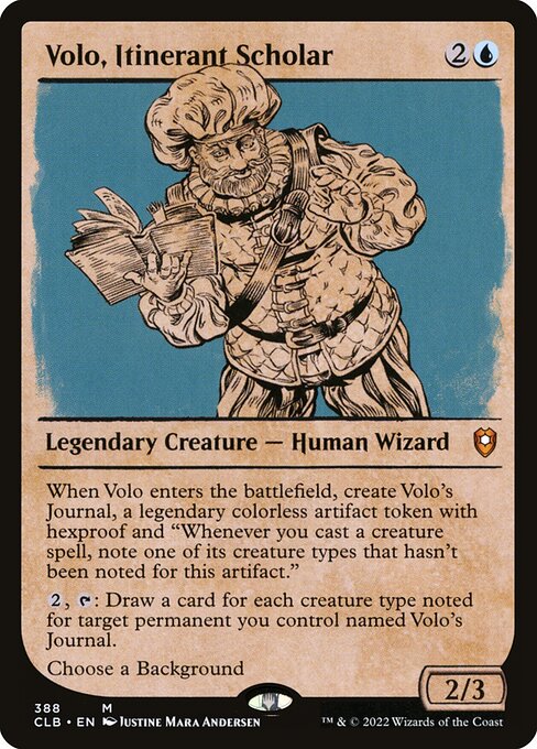 Volo, Itinerant Scholar from Commander Legends: Battle for Baldur's Gate